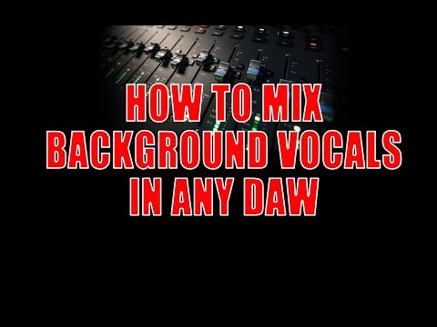 How to Mix Southern Rock, Country Background Vocals